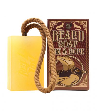 HEY JOE! - Beard Soap on Rope | Jabon para Barba en Pastilla con Fragancia de Limón y Tomillo - Barra de Jabón 150 ml