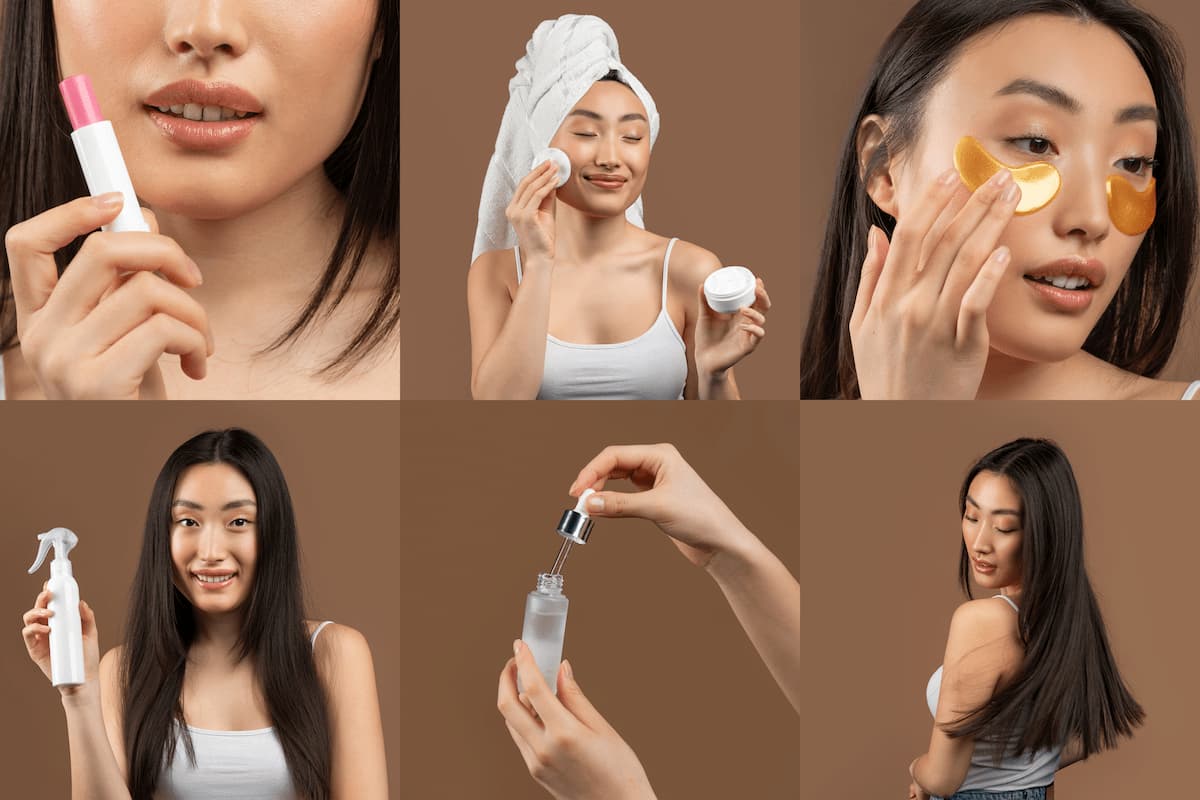 Cómo crear una rutina de estética profesional desde casa 1 asian woman applying beauty products in a skincare 2025 03 18 17 57 04 utc 1